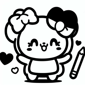 sanrio coloring page