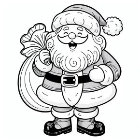 santa claus coloring page