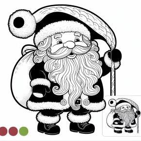 santa claus coloring pages