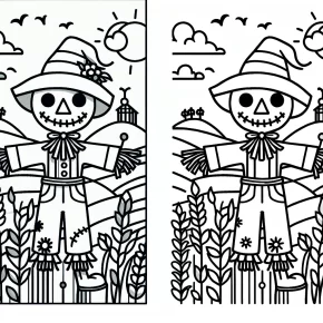 scarecrow coloring page