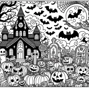 scary halloween coloring pages