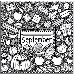 september coloring pages