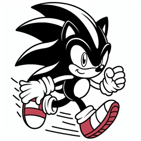 shadow the hedgehog coloring pages