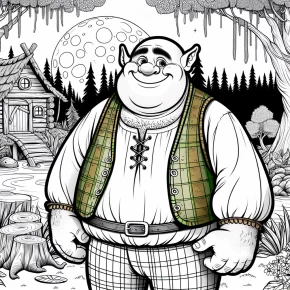 shrek coloring pages