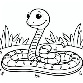 snake coloring pages