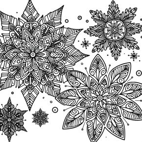 snowflakes coloring pages