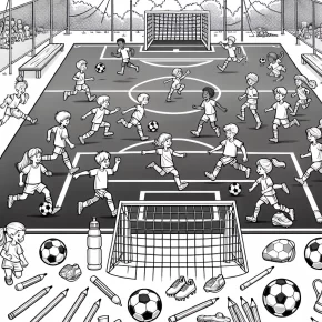 soccer coloring pages