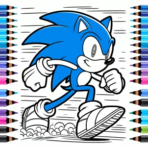 sonic 2 coloring pages