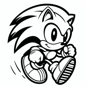 sonic coloring pages printable