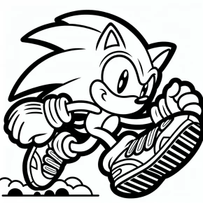 sonic hedgehog coloring pages