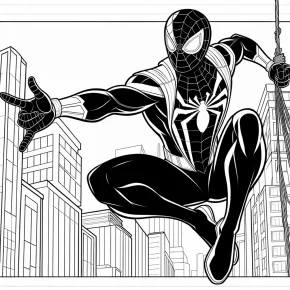 spider man coloring page