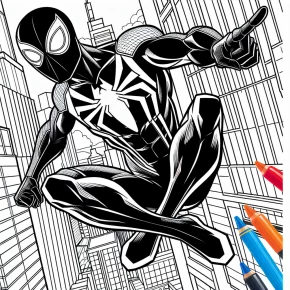 spiderman color pages