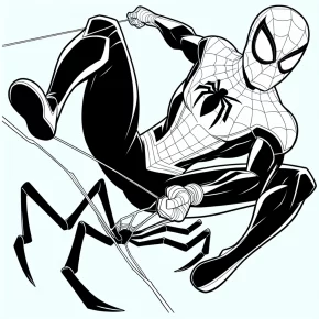 spiderman color pages printable