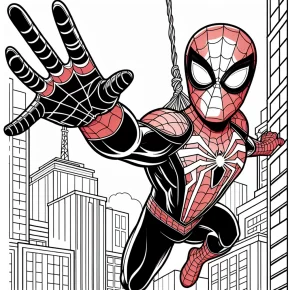 spiderman coloring page