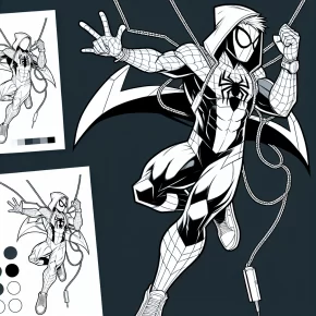 spiderman coloring pages