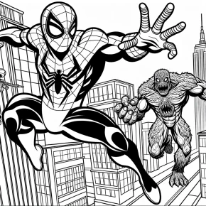 spiderman venom coloring pages