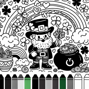 st patrick day coloring pages