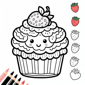 strawberry shortcake coloring book pages