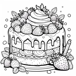 strawberry shortcake coloring page