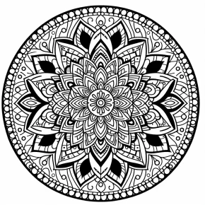 stress relief mandala coloring pages