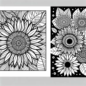 sunflower coloring pages