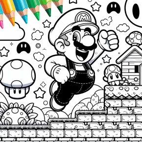 super mario bros coloring pages