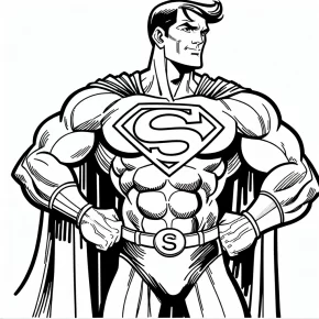 superman printable coloring pages