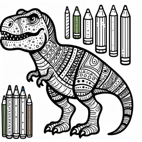 t rex dinosaur coloring pages