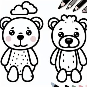 teddy bear coloring page