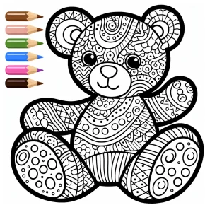 teddy bear coloring pages