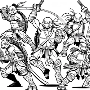 teenage mutant ninja turtles coloring pages