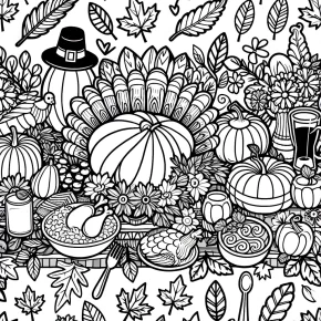 thanksgiving coloring page