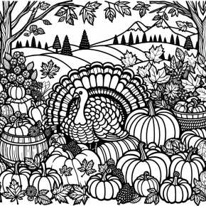 thanksgiving coloring pages free