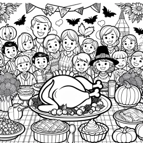 thanksgiving day coloring pages