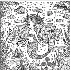 the little mermaid coloring pages