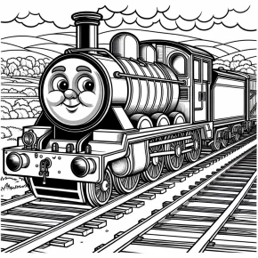 thomas the train coloring pages