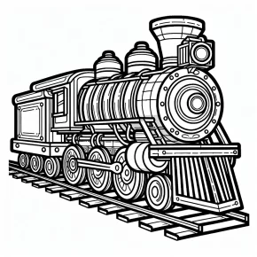 train coloring page