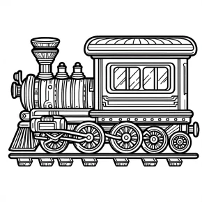 train coloring pages