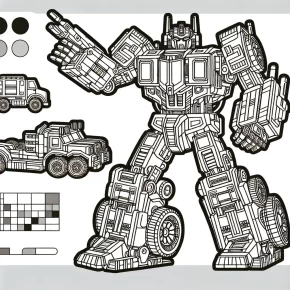 transformer coloring pages