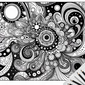 trippy coloring pages for adults