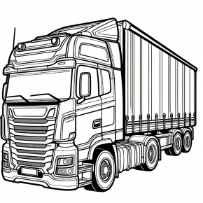 truck coloring page