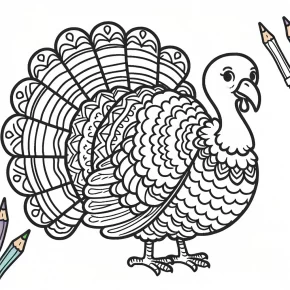 turkey coloring page