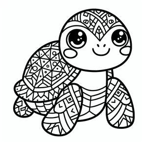 turtle coloring page