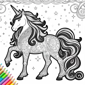 unicorn coloring pages free