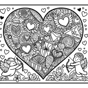 valentine coloring page