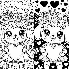 valentine coloring pages