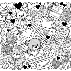 valentines coloring pages