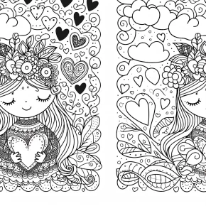 valentines coloring pages printable