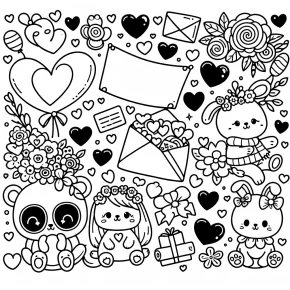 valentines printable coloring pages