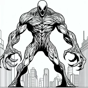 venom from spiderman coloring pages